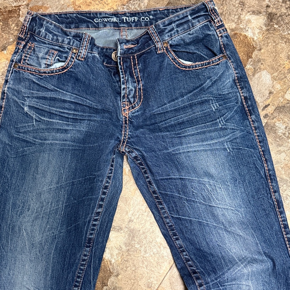 Cowgirl Tuff 29x33 mid rise. Boot cut - Picture 4 of 6